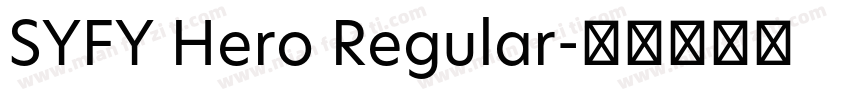 SYFY Hero Regular字体转换